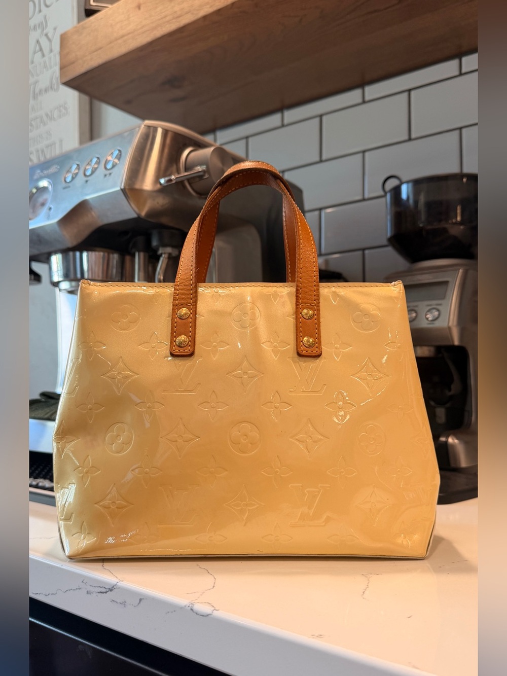 Louis Vuitton Monogram Vernis Reade PM Mini Tote Bag COA Included